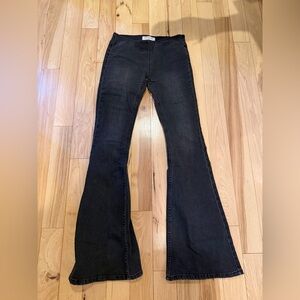 Impressions - black denim Bell bottoms! Size Small!